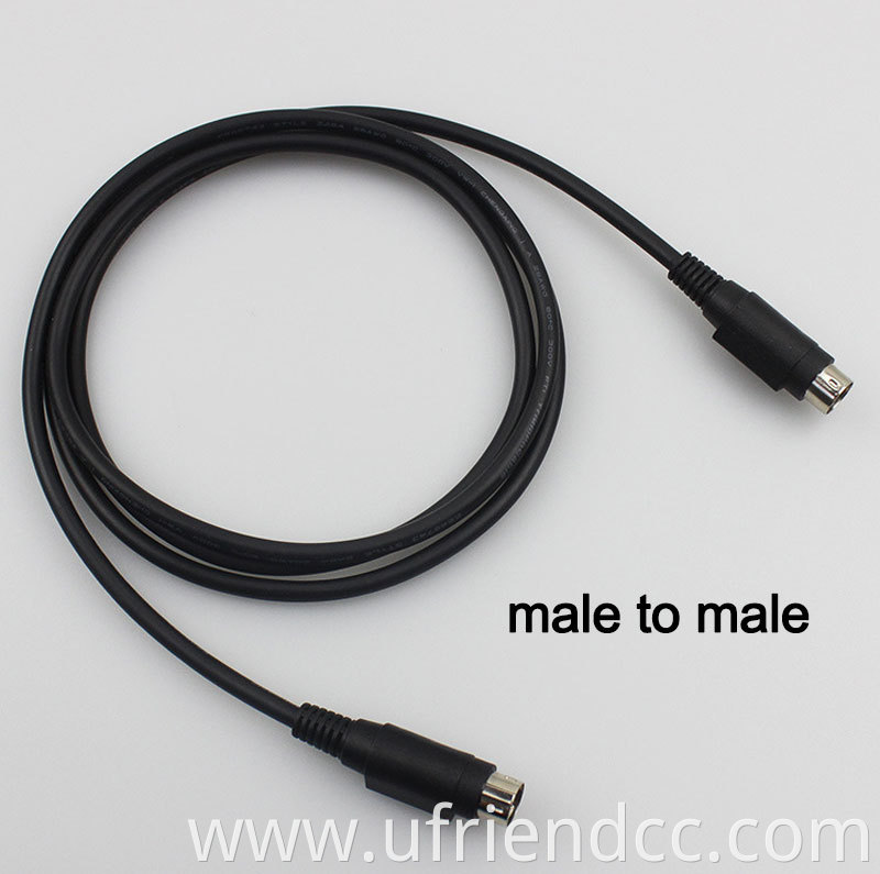 High Quality OEM Manufacture Unibody 1M/2M Stereo 5/8/10/13 Pin Mini Din Cable